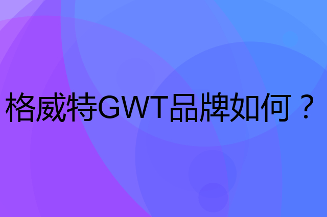 格威特GWT是个什么品牌,这个品牌怎么样?